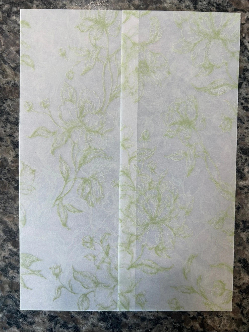 44 Green Floral Vellum Jackets